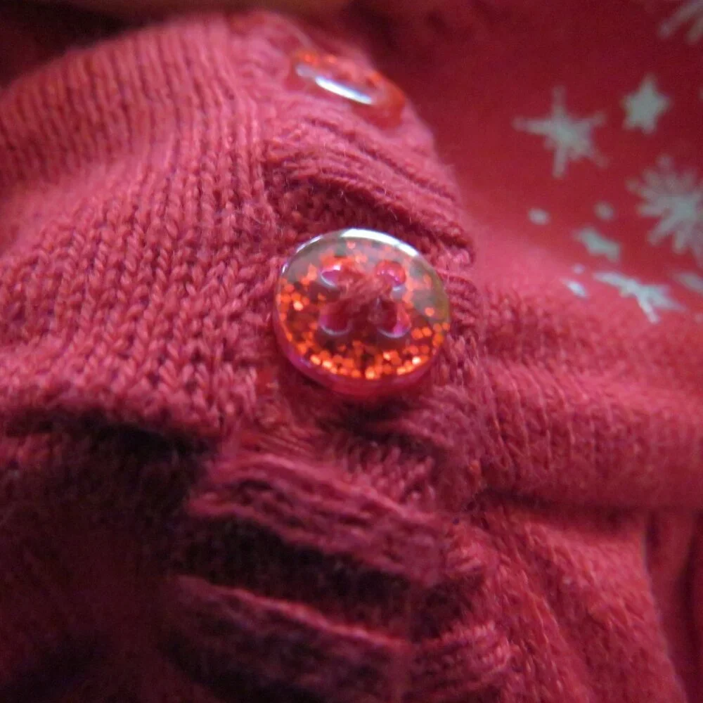 Red Snowflake Sweater & Velour Pants 3 months Mixed Set
